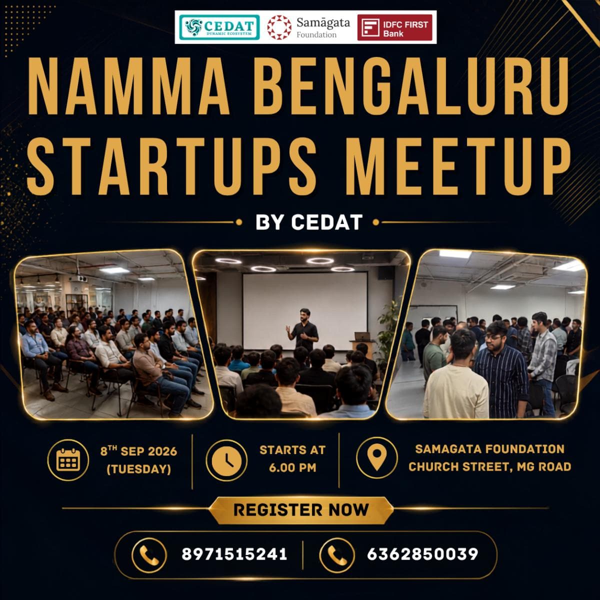 Namma Bengaluru Startups Meetup by CEDAT