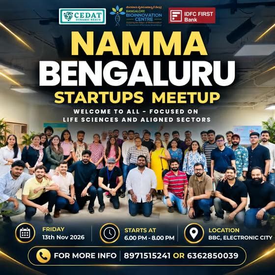 Namma Bengaluru Startups Meetup by CEDAT